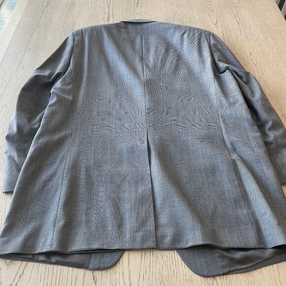 Ralph Lauren Men's 100% Wool Gray Plaid 3 Piece Suit - 46 L - Picture 6 of 7